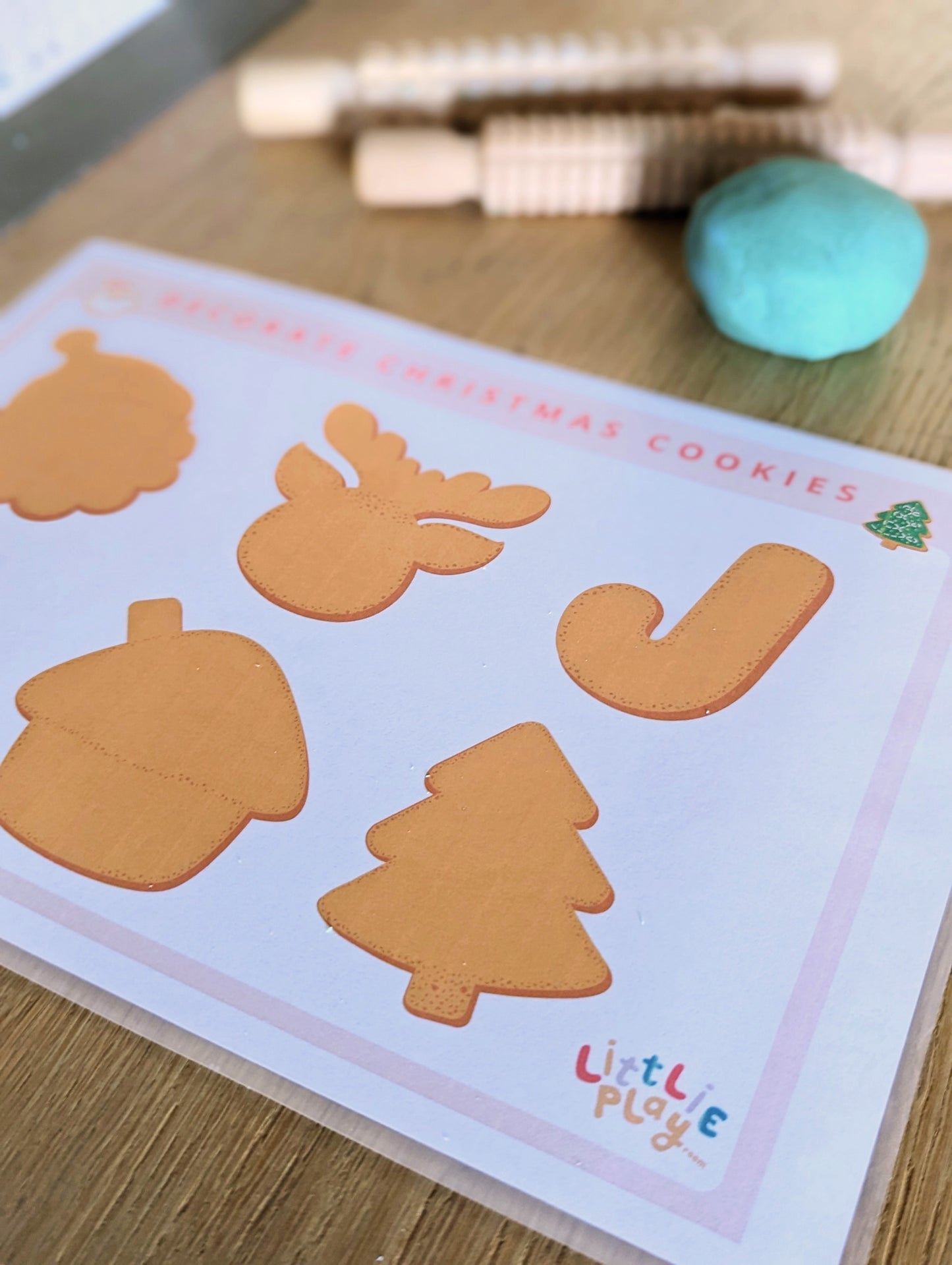 A4 Playdough Christmas Cards