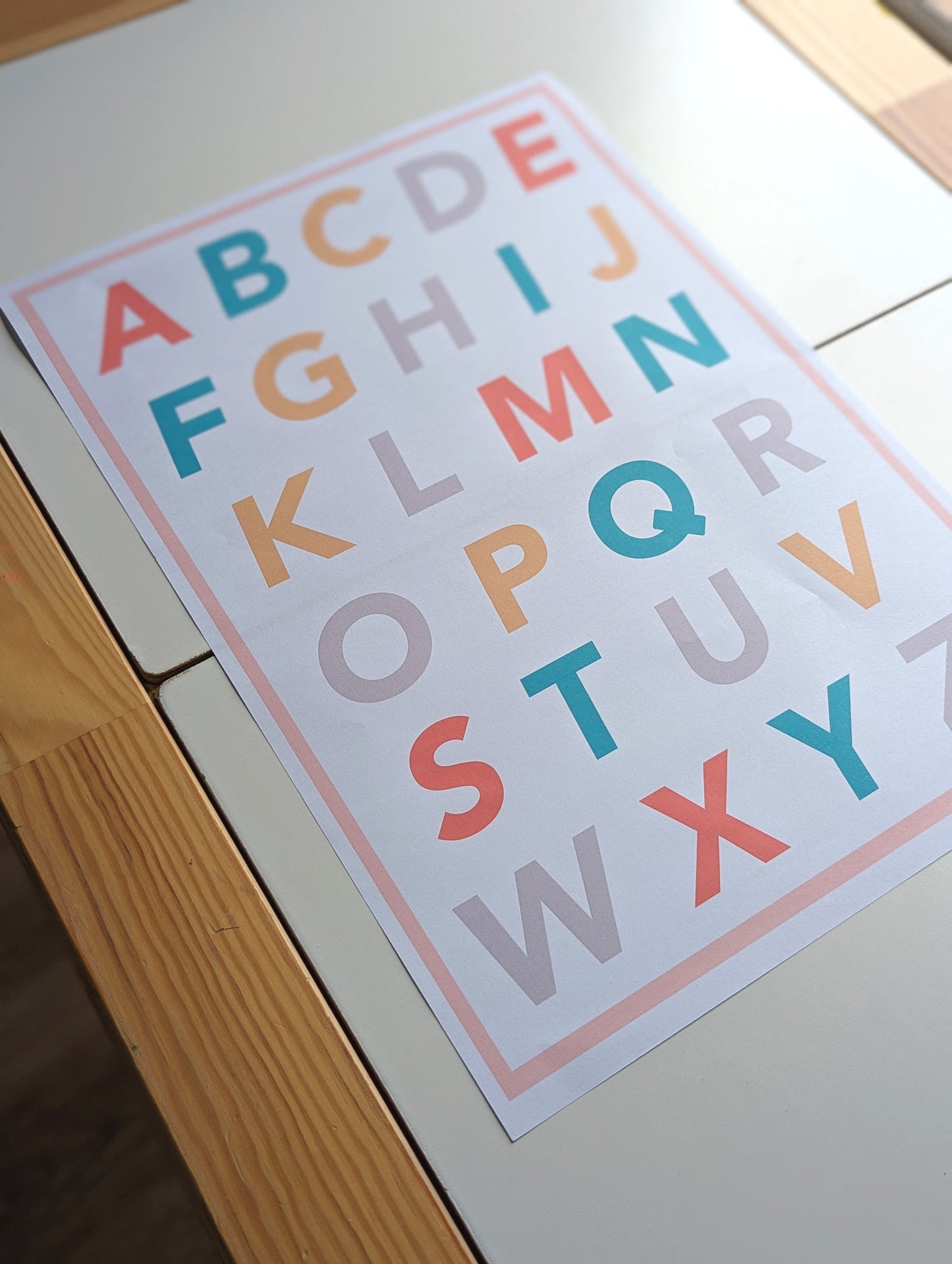 A3 Let's learn our ABC's Poster